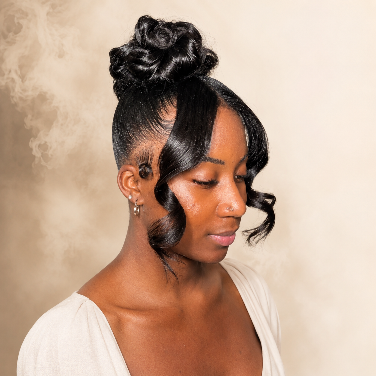 Pin Curl Updo